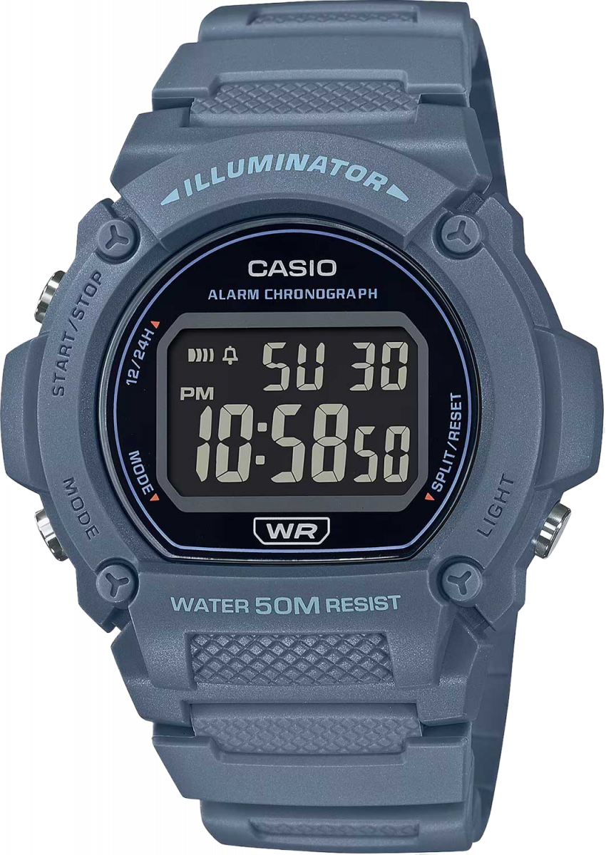 купить часы наручные часы casio collection w-219hc-2b с бесплатной доставкой | Купите часы КАСИО в интернет-магазине дилера CASIO.BAZA